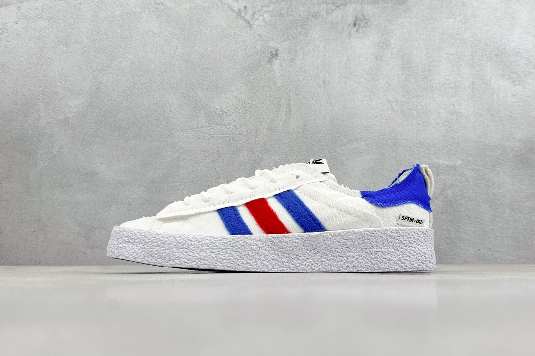 200 终端 R版 adidas originals Campus 80s 白蓝红 ID4795
