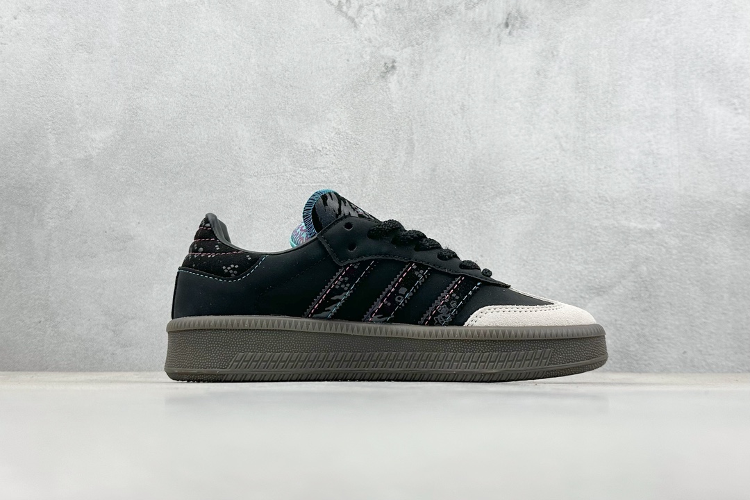 150 终端 R版 adidas originals Samba XLG 黑色 ID1138