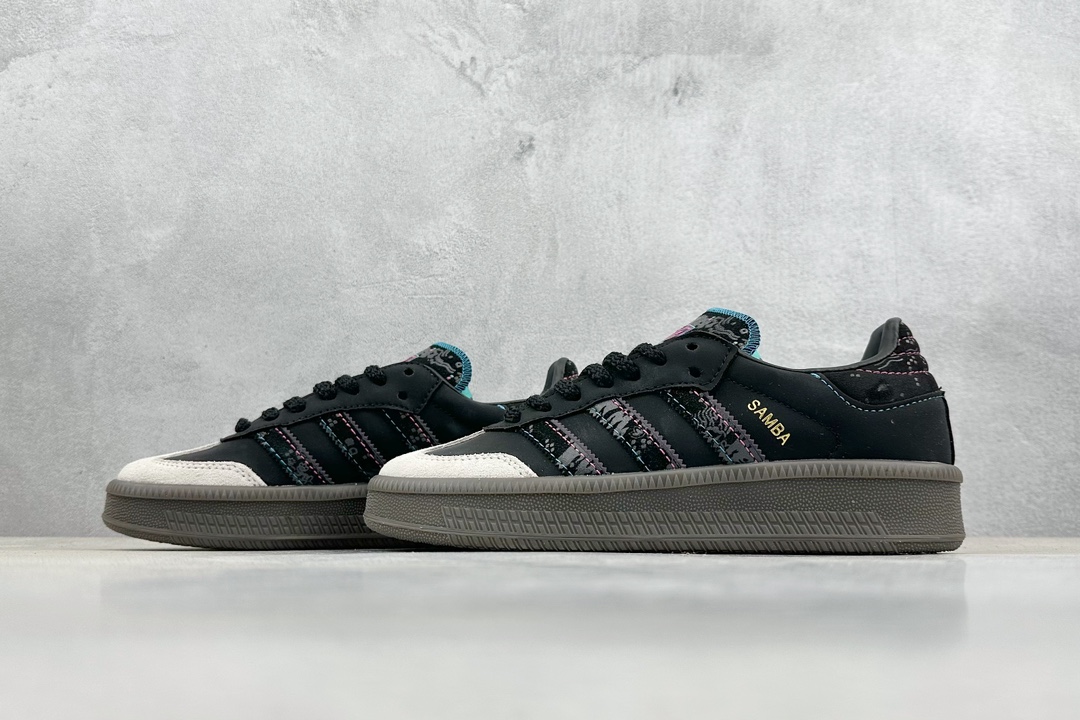 150 终端 R版 adidas originals Samba XLG 黑色 ID1138