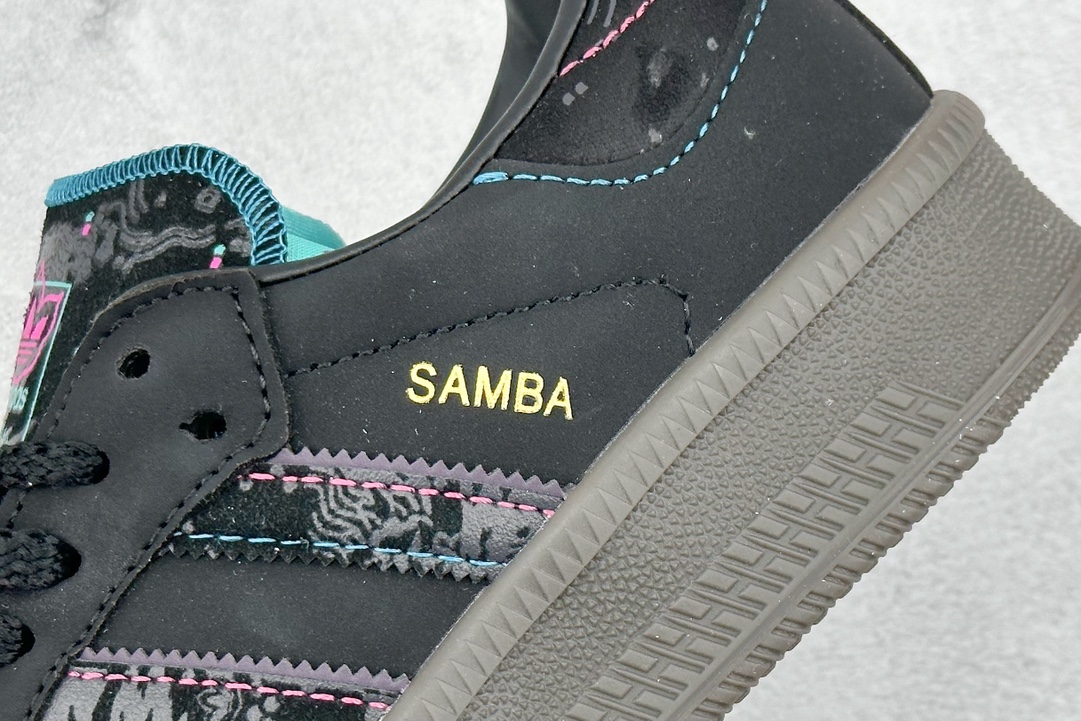 150 终端 R版 adidas originals Samba XLG 黑色 ID1138