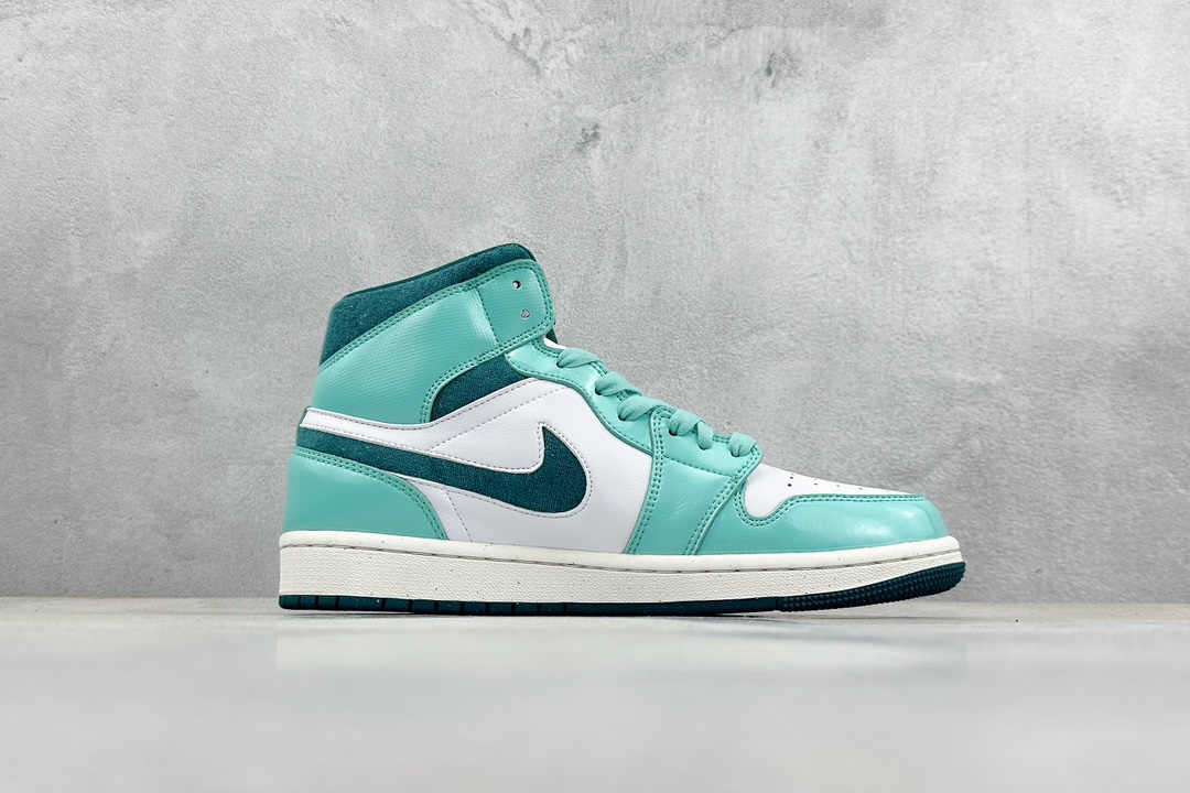 220 终端 K版 Jordan Air Jordan 1 Mid ”Bleached Turquoise” ME冰蓝 DZ3745-300