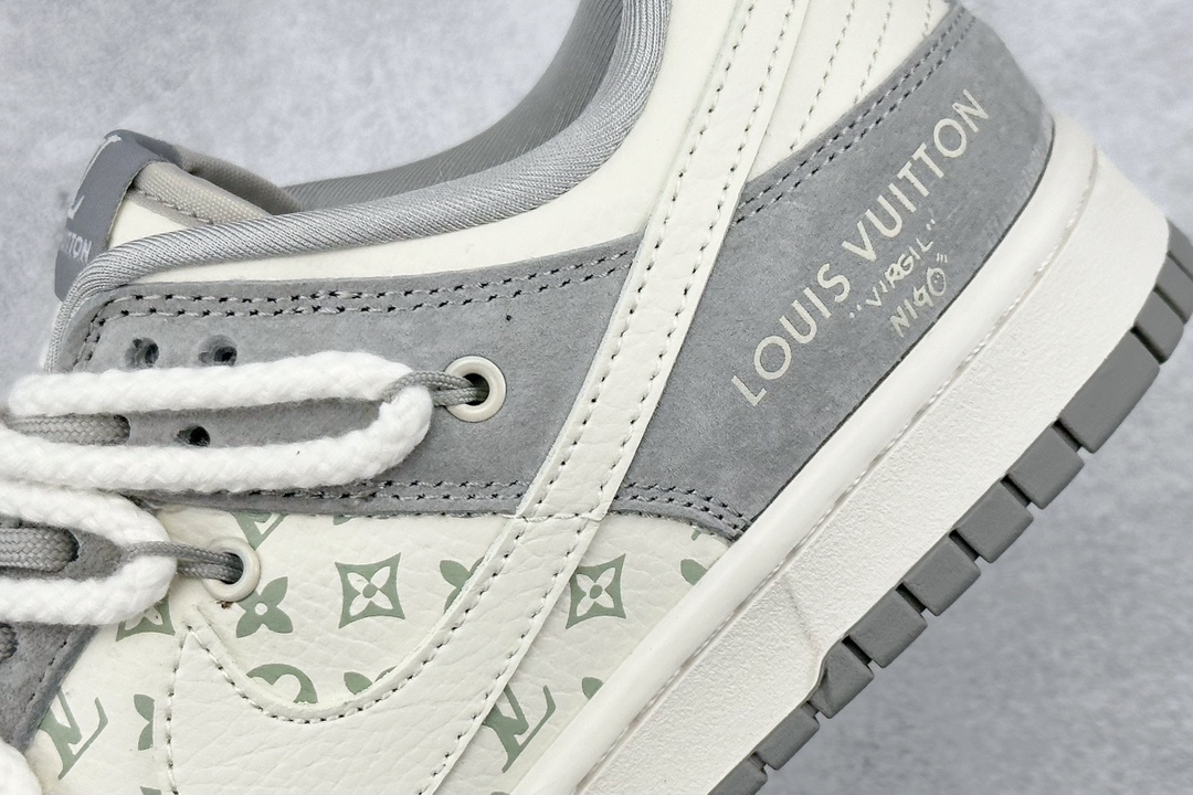 300 Nk SB Dunk Low LV联名-米灰绑带猪八 周年高端定制 低帮休闲板鞋 SJ2068-237