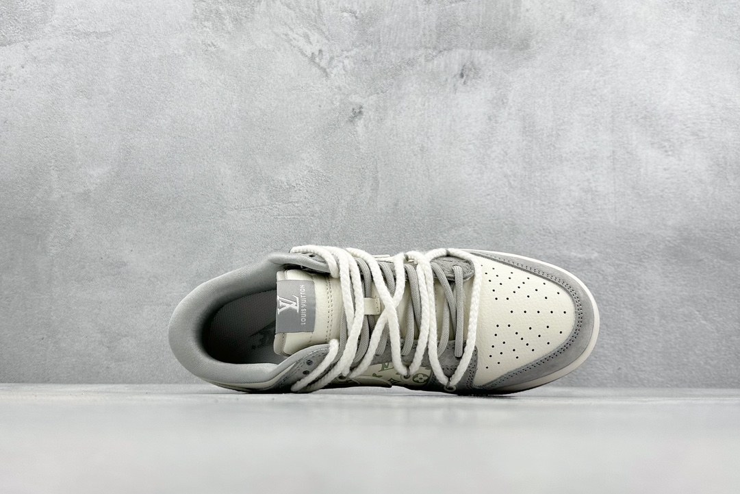 300 Nk SB Dunk Low LV联名-米灰绑带猪八 周年高端定制 低帮休闲板鞋 SJ2068-237