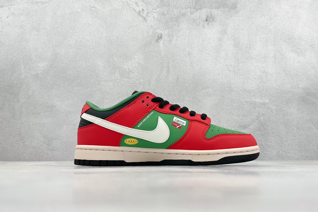 300 DK版 Nk SB Dunk Low 赛车红绿配色 低帮休闲运动滑板板鞋 MU0232-361