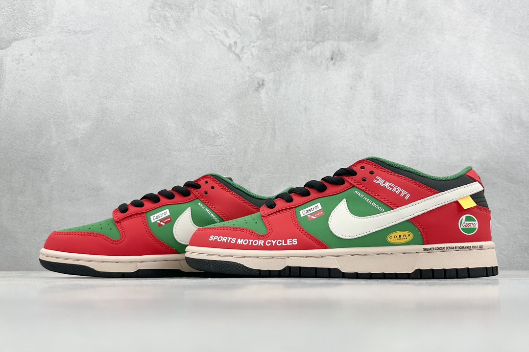 300 DK版 Nk SB Dunk Low 赛车红绿配色 低帮休闲运动滑板板鞋 MU0232-361