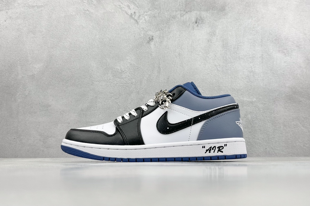200 K版 Air Jordan 1 Retro Low CNY 午夜星空 海军蓝 黑白蓝 553558-414