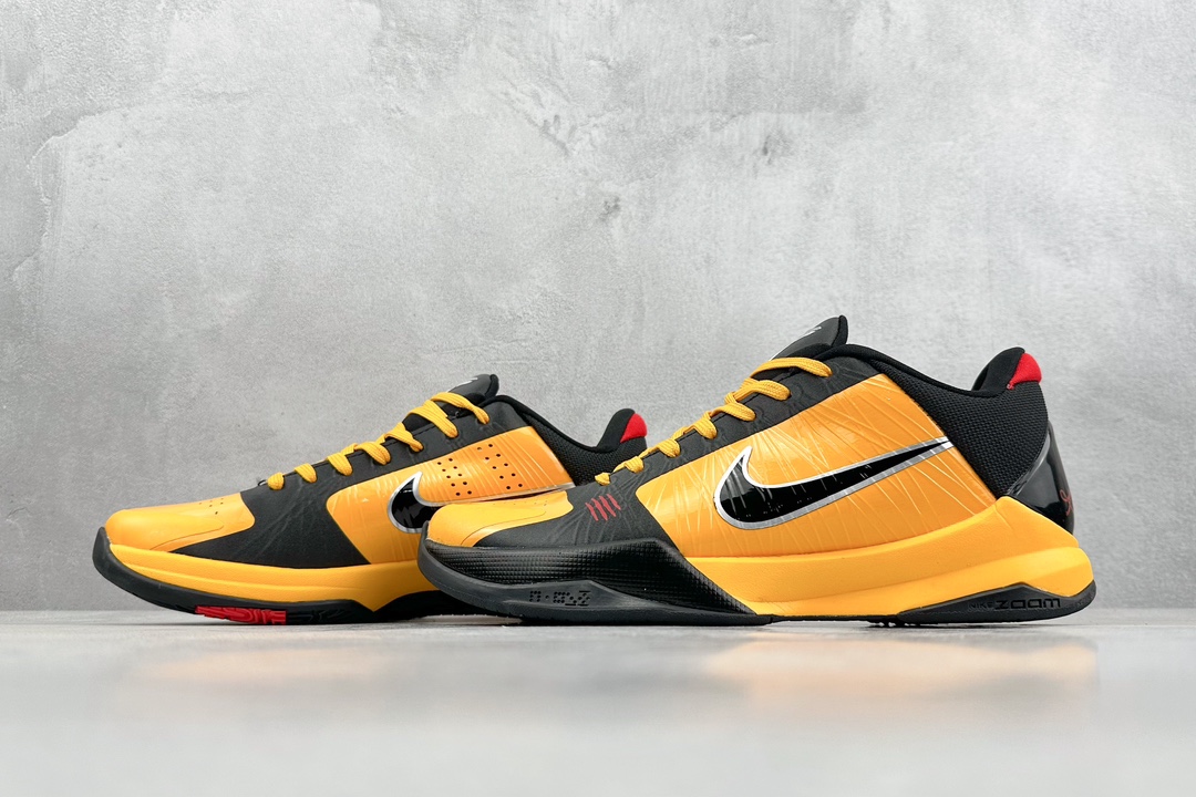 300 GJR版 NK Zoom Kobe ZK5 ”Bruce Lee” 科比五代 李小龙黑黄 CD4991-700