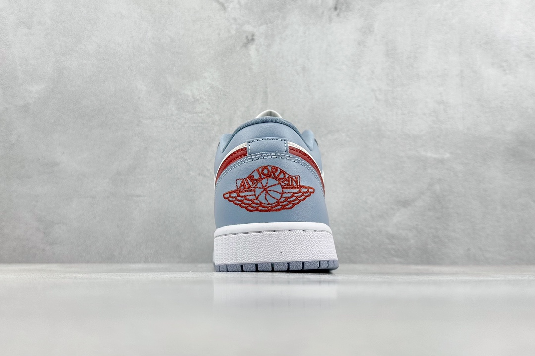 240 Dt纯原 Jordan Air Jordan 1 Low Blue Grey Dune Red蓝白 DC0774-164