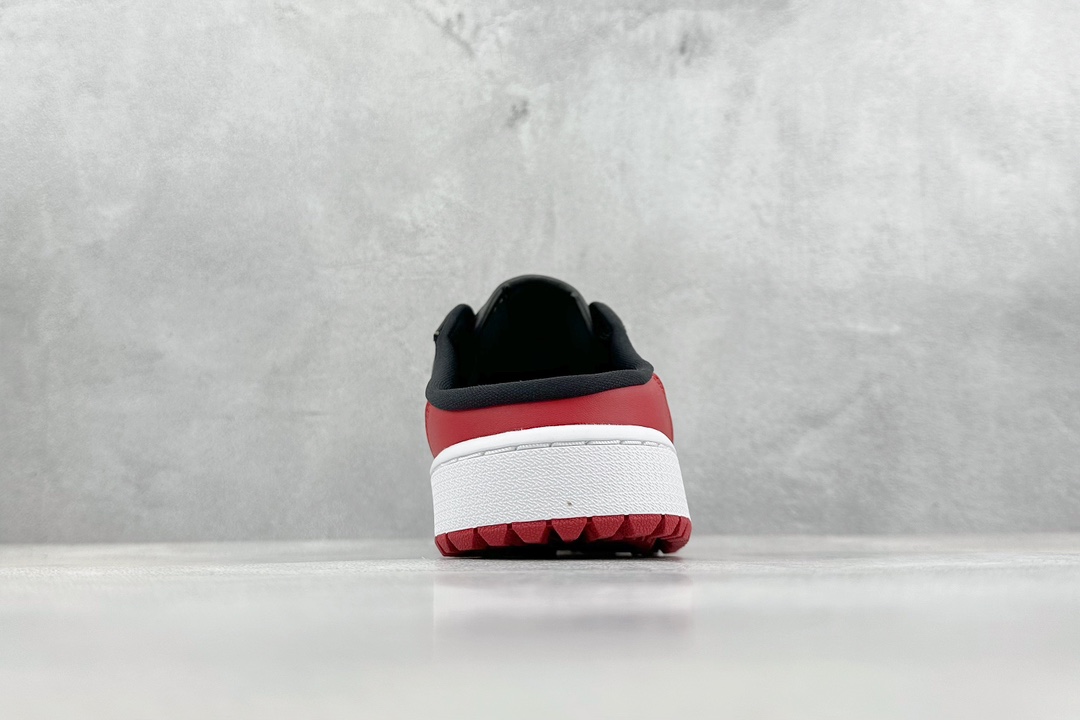 240 Dt纯原 Air Jordan 1 Mule Golf "Bred" AJ1 乔1黑白红 高尔夫一脚蹬 FJ1214-001