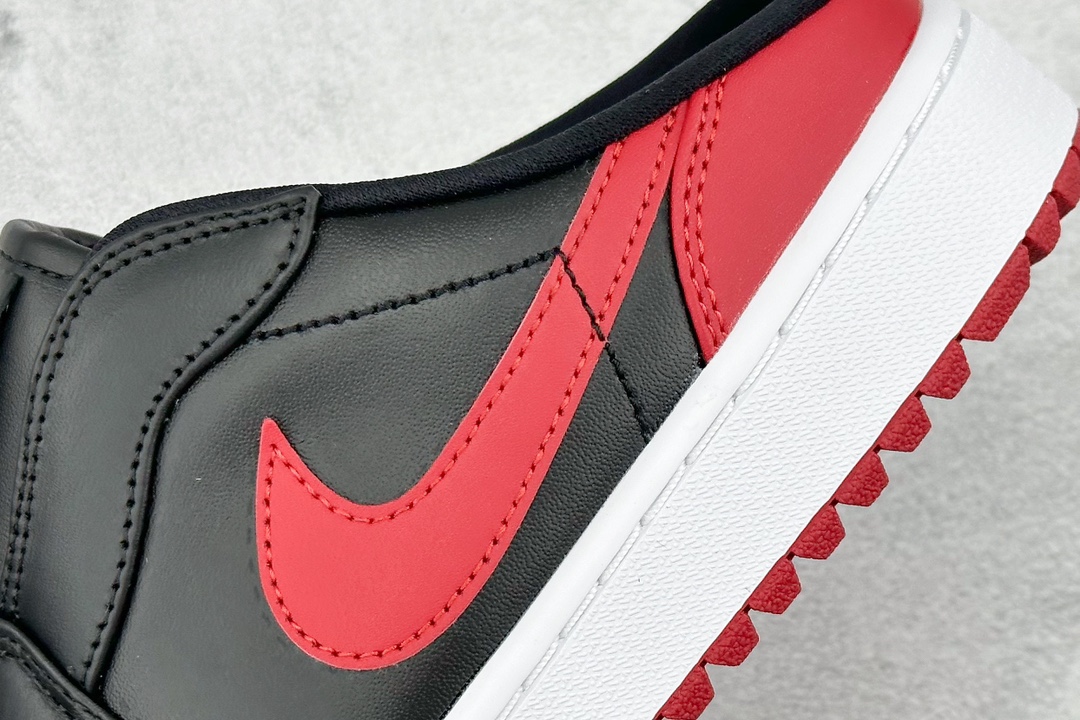 240 Dt纯原 Air Jordan 1 Mule Golf "Bred" AJ1 乔1黑白红 高尔夫一脚蹬 FJ1214-001