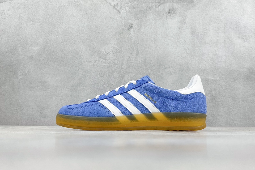 200 Vt adidas originals Gazelle Indoor蓝白棕 HQ8717