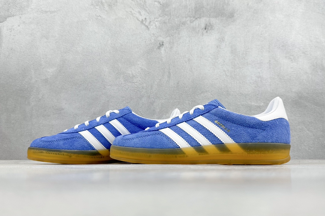 200 Vt adidas originals Gazelle Indoor蓝白棕 HQ8717