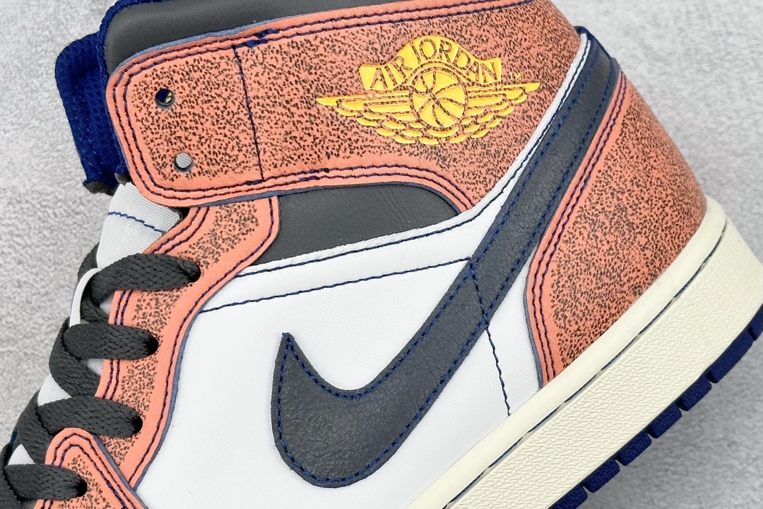 220 K版 Jordan Air Jordan 1 Mid "Flight" 橙白黑 FV3619-106