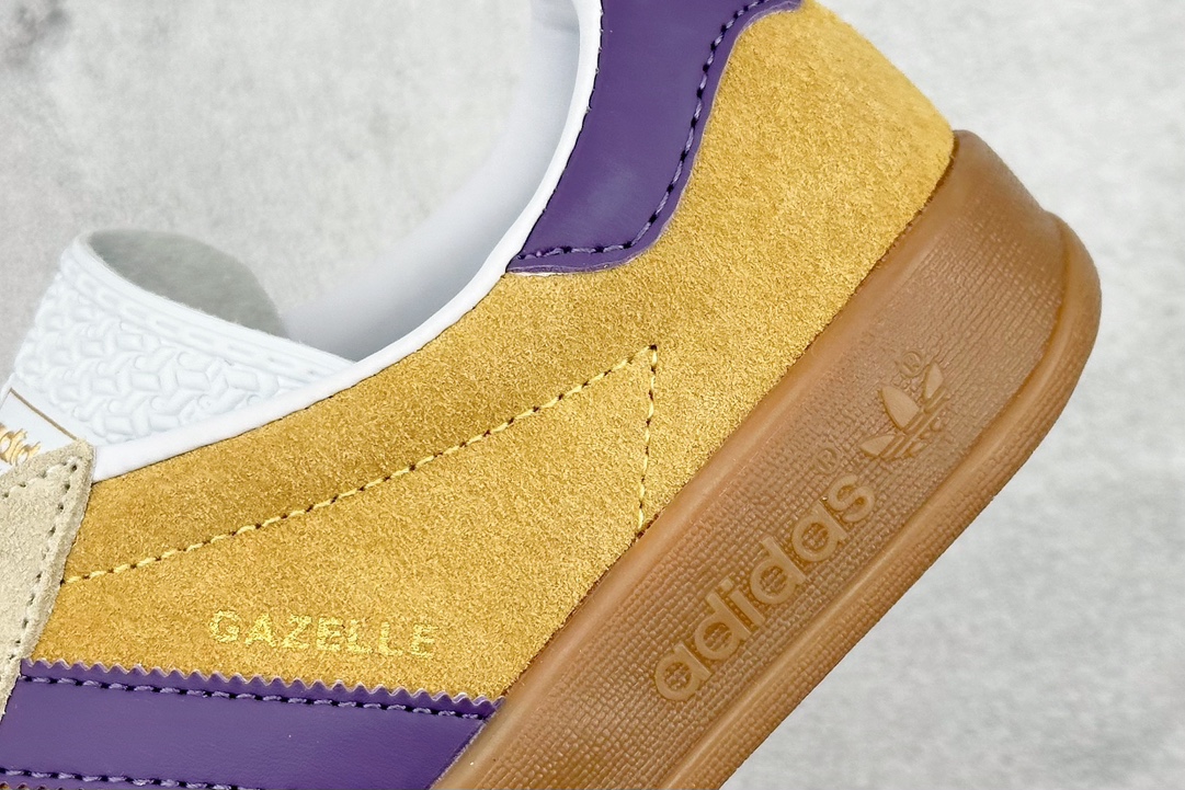 130 adidas Originals Gazelle INdoor 三叶草休闲防滑耐磨低帮板鞋 IG1636