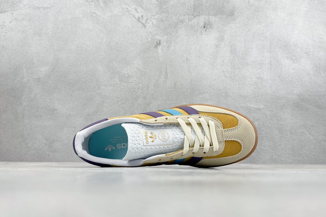 130 adidas Originals Gazelle INdoor 三叶草休闲防滑耐磨低帮板鞋 IG1636