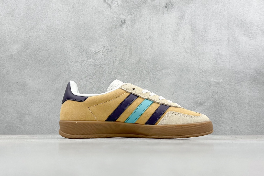 160 YH adidas Originals Gazelle INdoor 三叶草休闲防滑耐磨低帮板鞋 IG1636