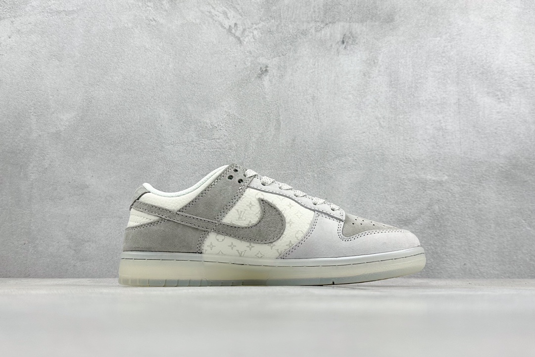 280 LV x Nike Dunk Low 米灰水晶底此款主张打破传统的工业化流水线设计限制  CR8033-503