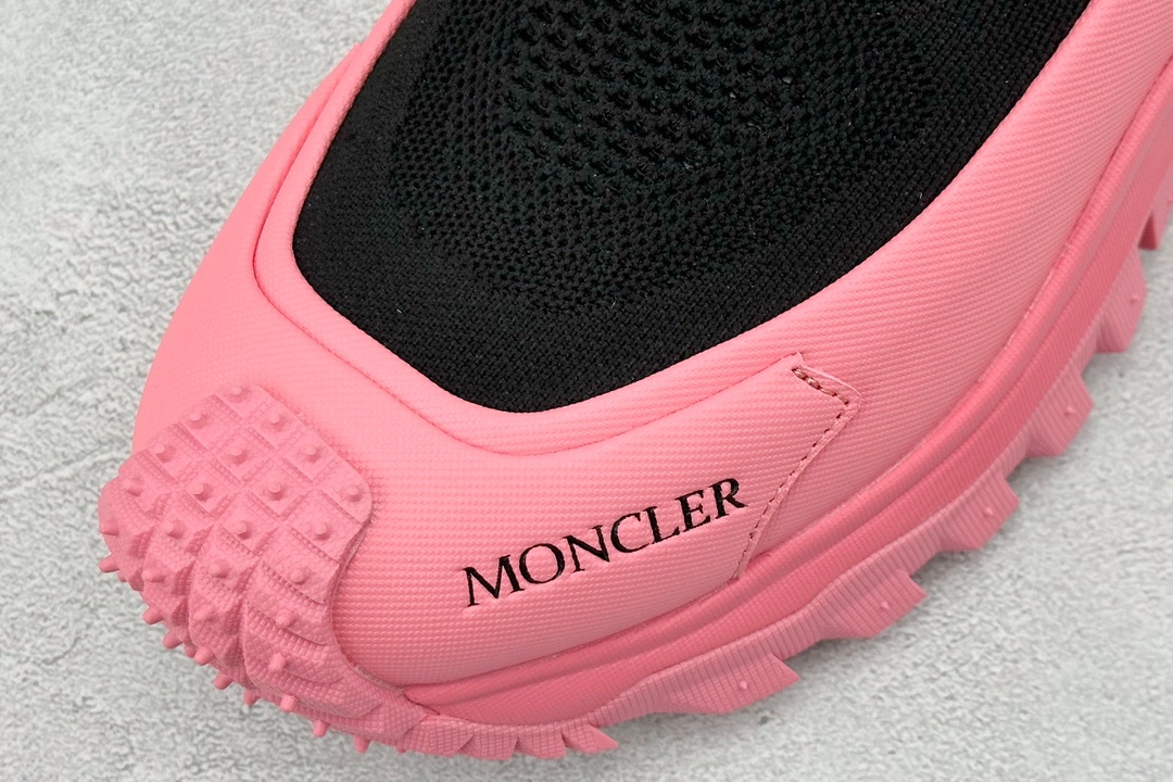 380 OK版 Moncler 盟可睐/蒙口 Trailgrip 针织鞋面厚底增高鞋