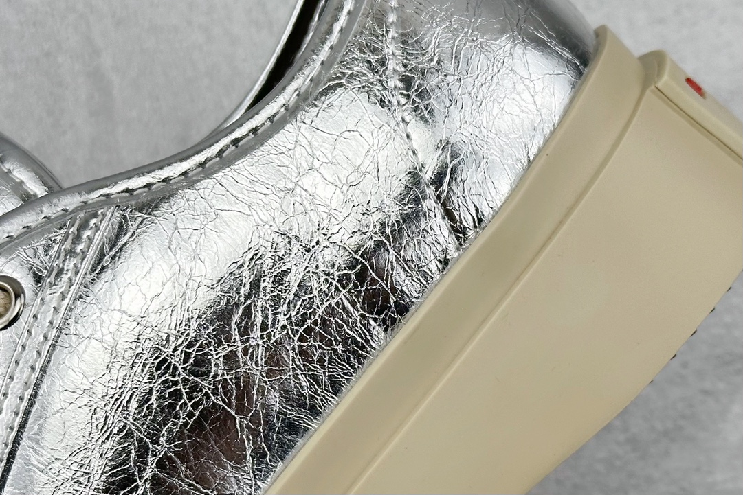 260 Marni Pablo Leather Mary Jane Sneaker 低帮松糕厚底百搭魔术贴大头增高板鞋“魔术贴