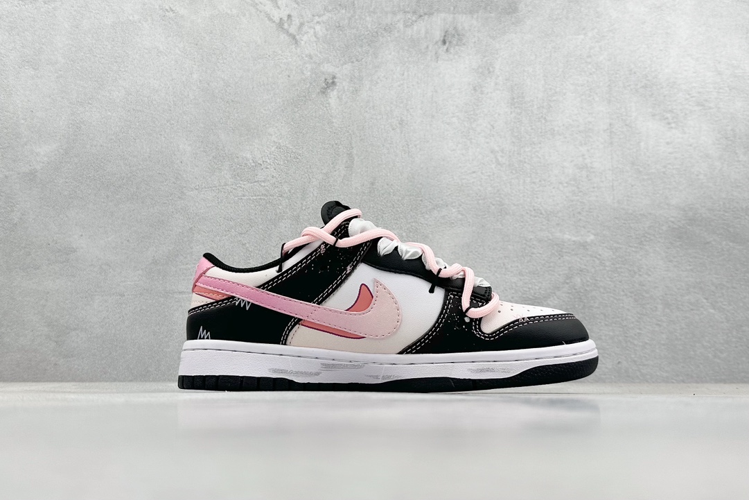 200 D版 NIKE SB Dunk Low 达芬奇限定 心悸入场券 白黑粉 DH9765-104