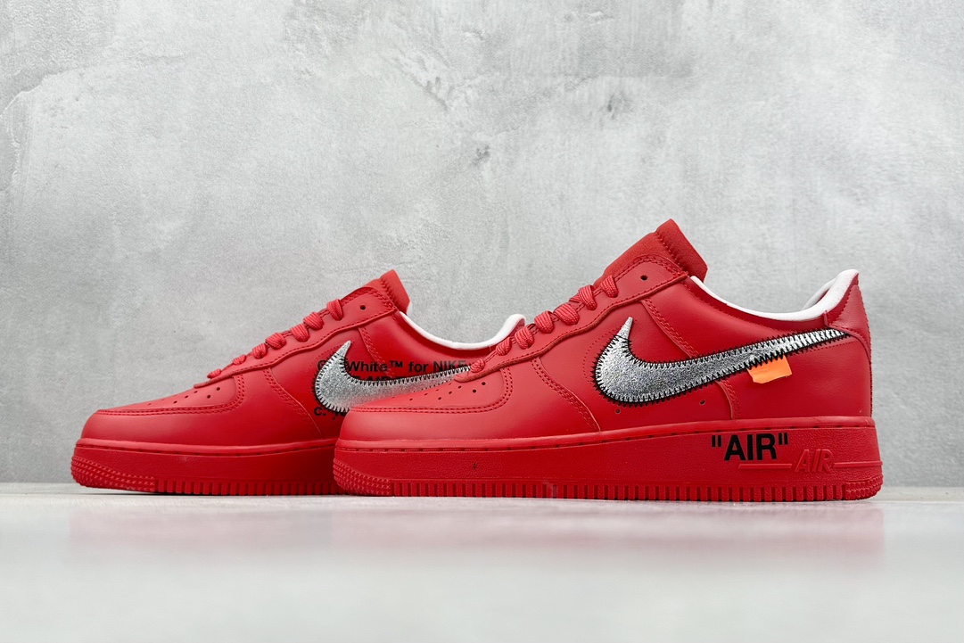 320 YH Off-White Nike Air Force 1 红黑银  AO4297-600