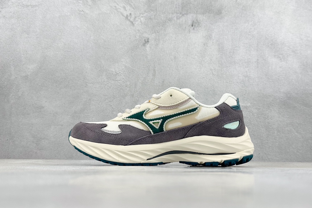 220 Mizuno 美津浓 Wave Rider Beta 复古时尚休闲舒适减震运动跑步鞋  D1GA330907