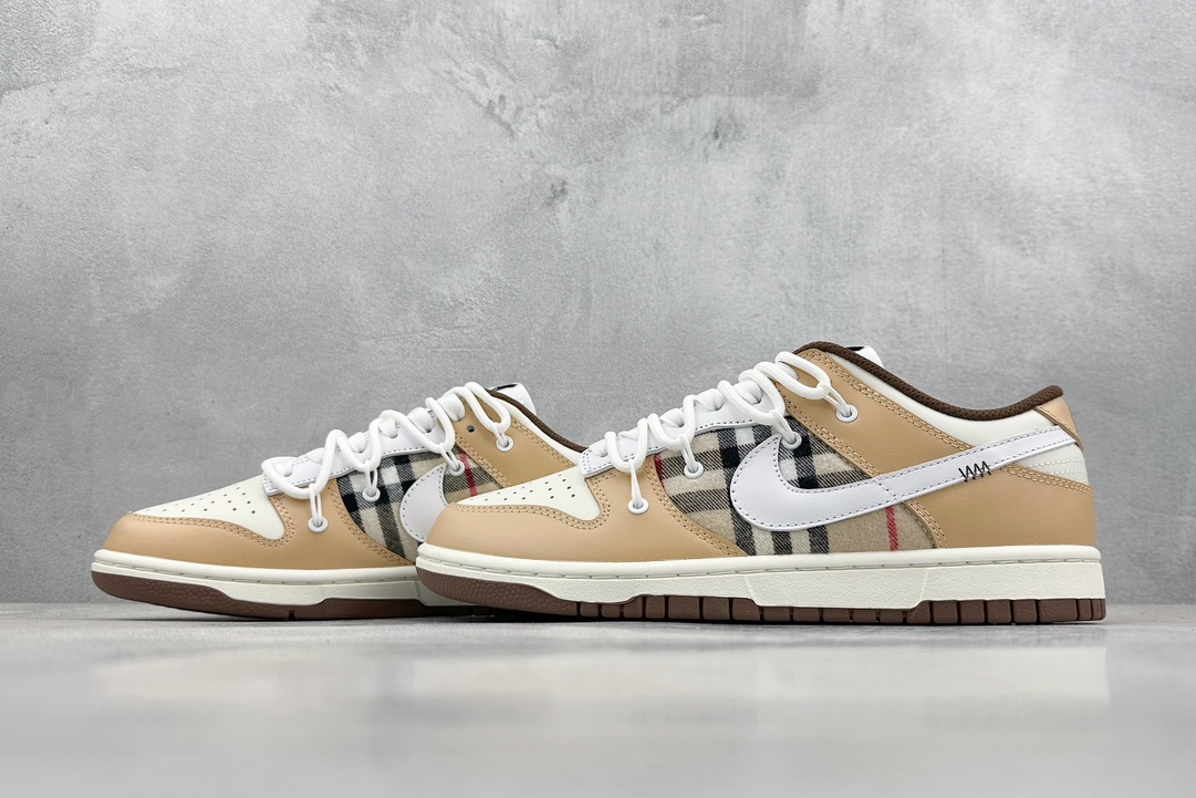 260 A版 Nike SB Dunk Low 复古文艺 格纹变奏曲  DD1503-124