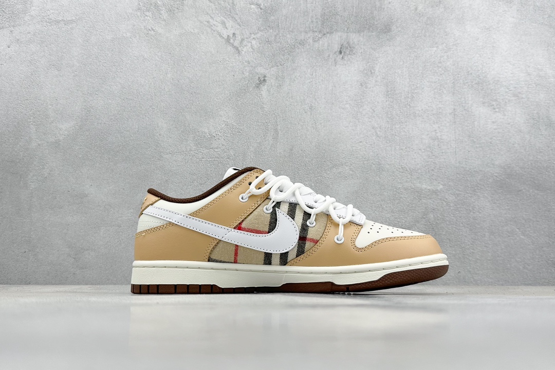 260 A版 Nike SB Dunk Low 复古文艺 格纹变奏曲  DD1503-124