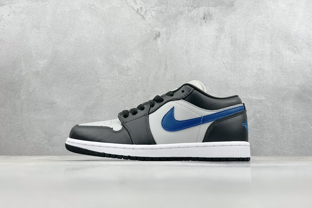 200 外贸版 Air Jordan 1 Retro Low 黑灰蓝  DC0774-040