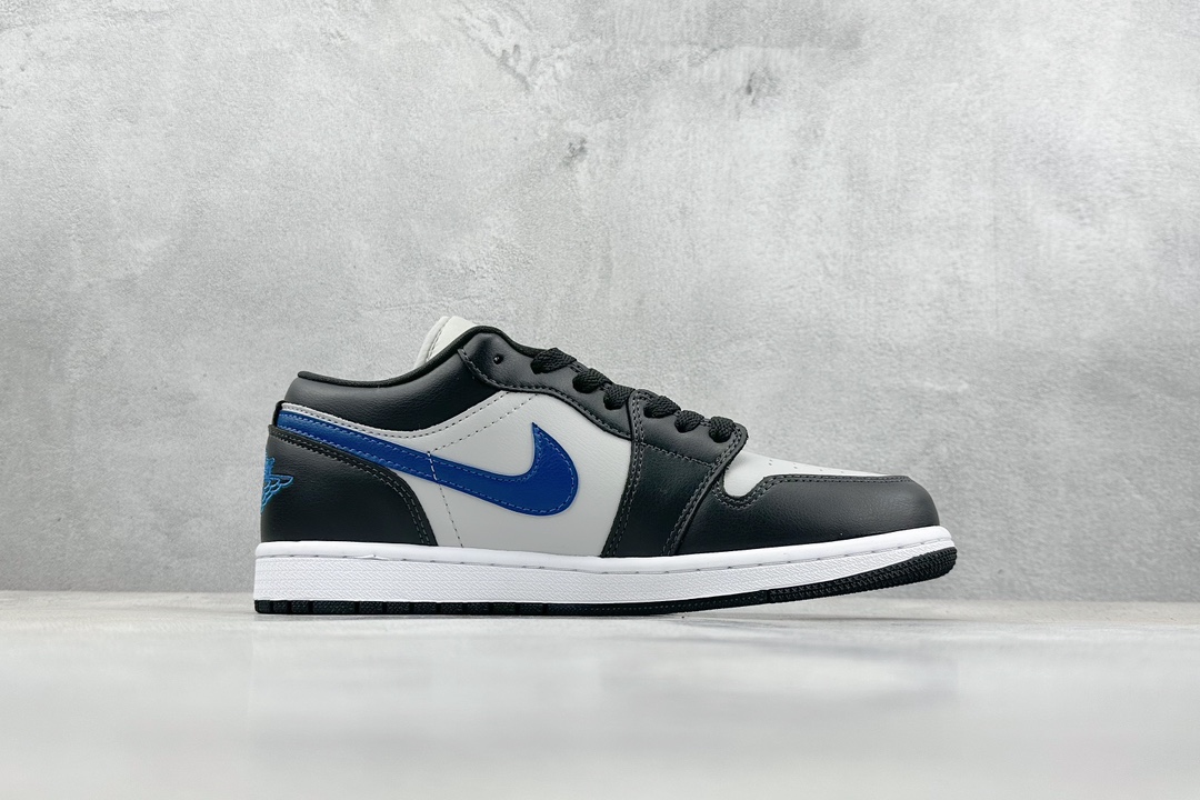 200 外贸版 Air Jordan 1 Retro Low 黑灰蓝  DC0774-040