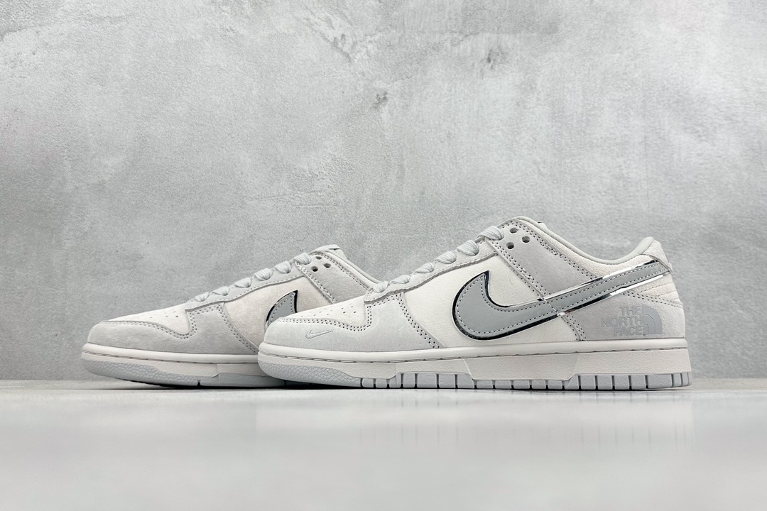 300 Nike SB Dunk Low x CDG x The North Face 灰白 DQ1098-338