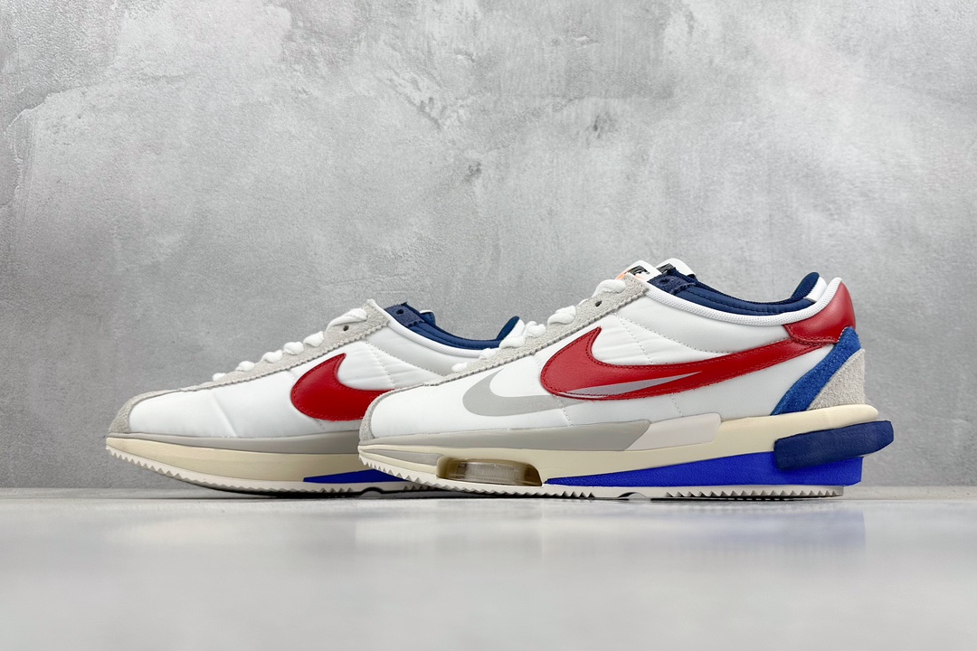 280 FS版 SACAI x NK Cortez 4.0 联名解构复古潮流阿甘鞋 DQ0581-100