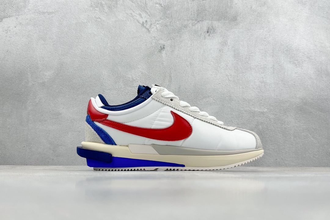 280 FS版 SACAI x NK Cortez 4.0 联名解构复古潮流阿甘鞋 DQ0581-100