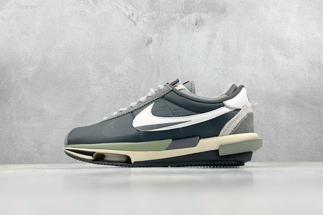 280 FS版 SACAI x NK Cortez 4.0 联名解构复古潮流阿甘鞋 DQ0581-001