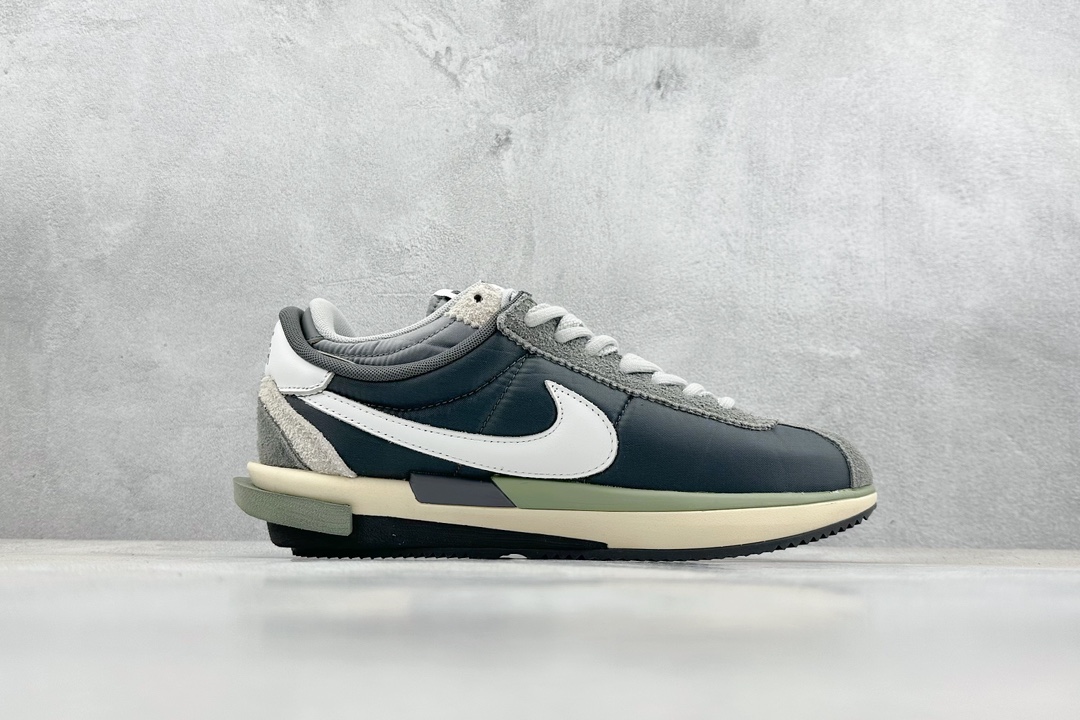 280 FS版 SACAI x NK Cortez 4.0 联名解构复古潮流阿甘鞋 DQ0581-001