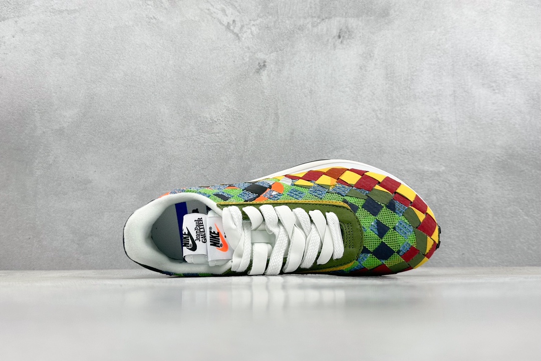 280 FS版 Sacai x NK Waffle Woven"Multi-Color"华夫联名编织系列低帮慢跑鞋 灰白编织 DR5209-300