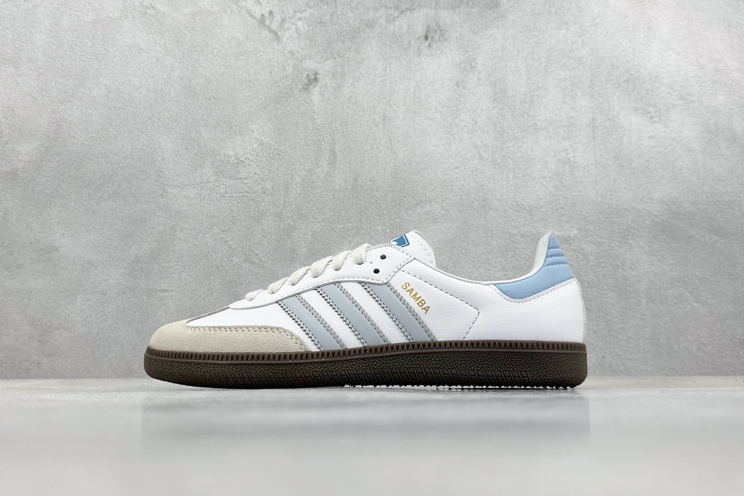 140 ZX神版 adidas originals Samba OG 白蓝色 ID2055