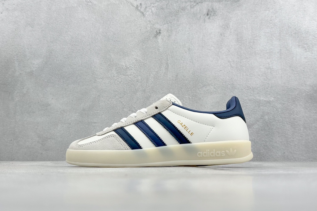 160 YH adidas Originals Gazelle INdoor 三叶草休闲防滑耐磨低帮板鞋 IG1643