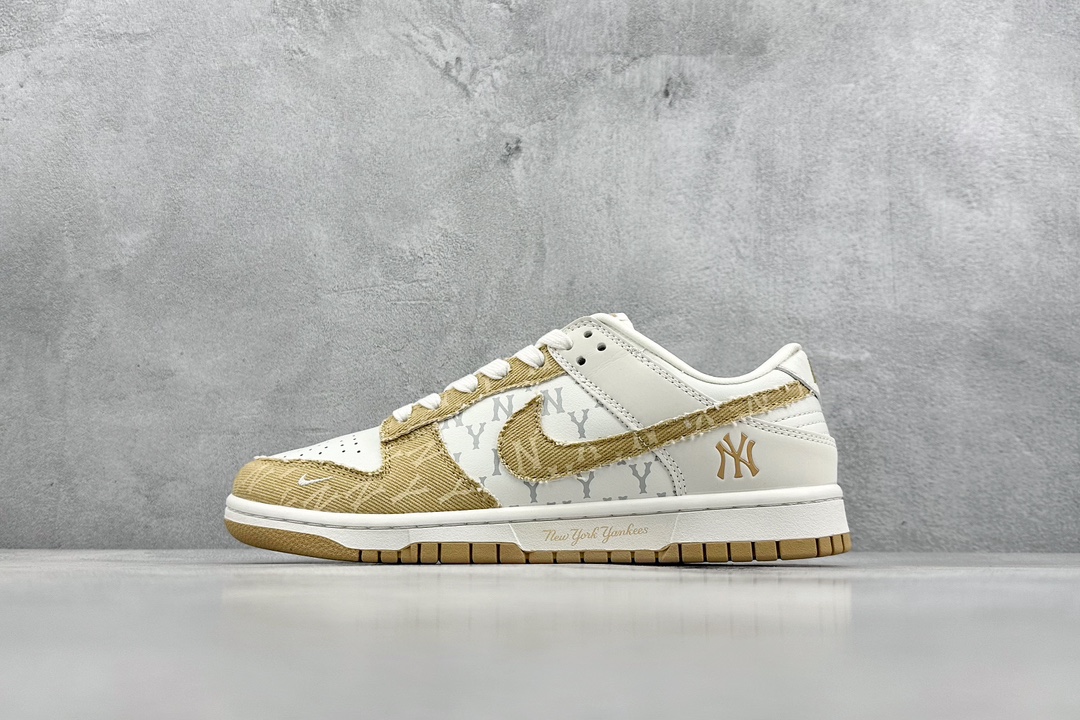 280 Nike SB Dunk Low x MLB 白黄牛仔印花 DQ1098-346