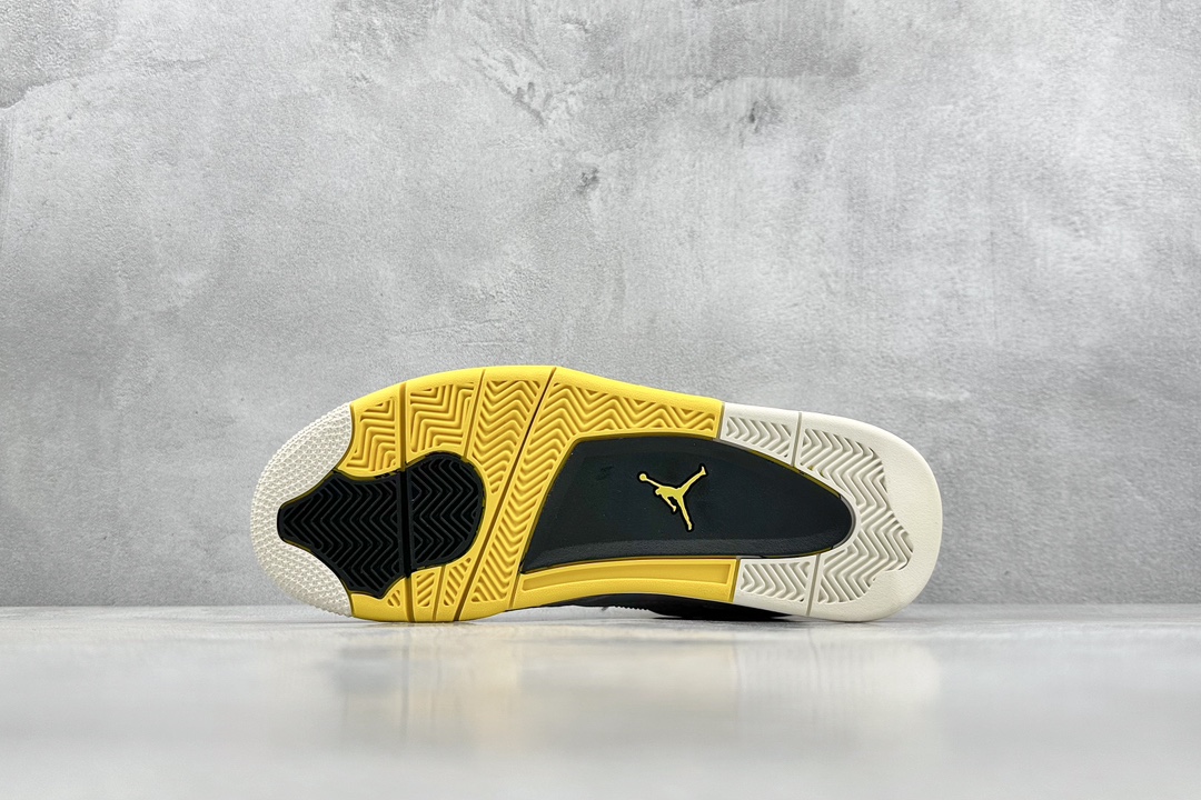 250 小绿X Air Jordan 4 Retro "Vivid Sulfur" AJ4 乔4白黄 雷公 AQ9129-101