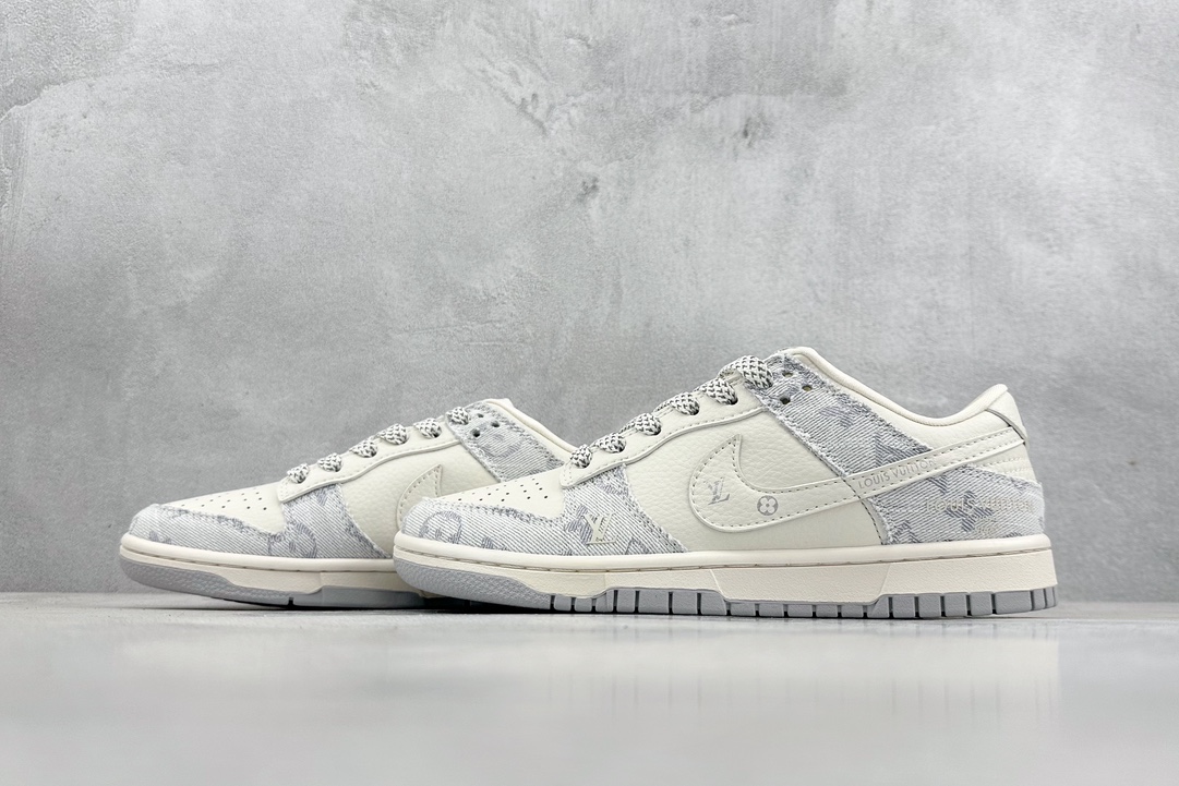 280 Nike SB Dunk Low x Louis Vuitton 白浅蓝牛仔布 FC1688-192