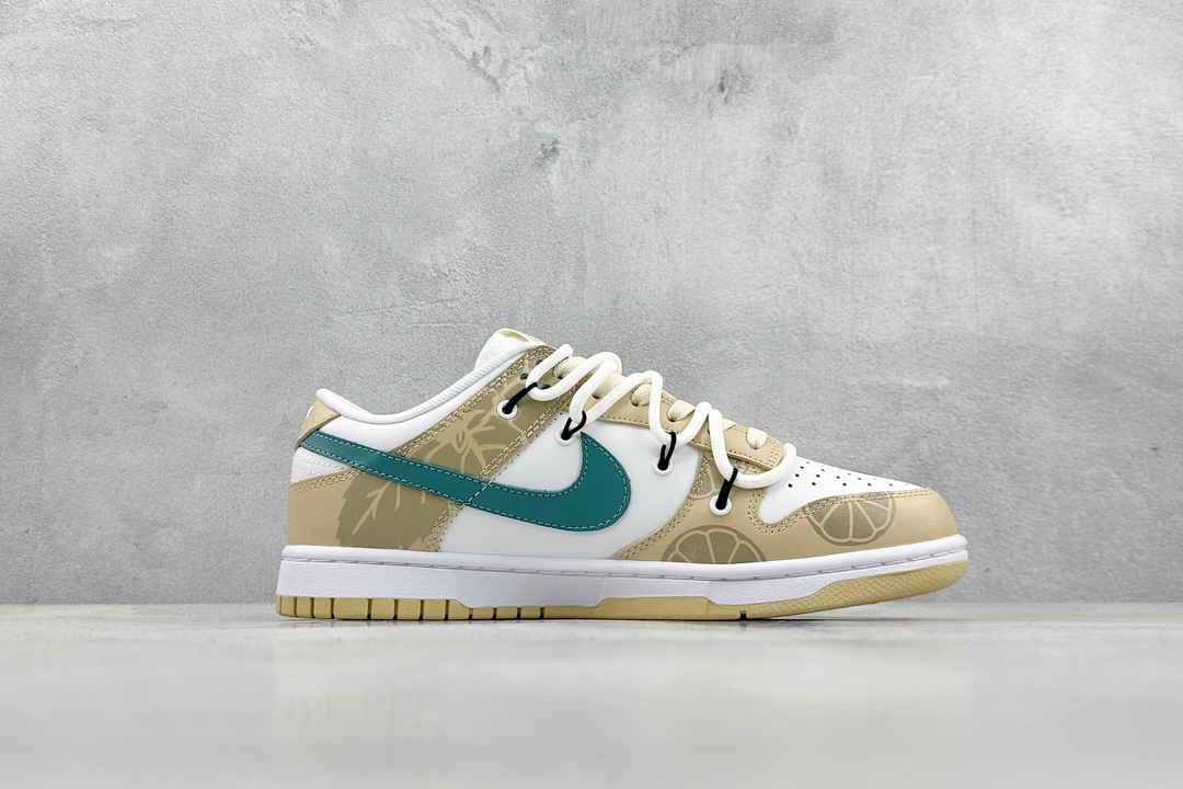 260 A版 Nike SB Dunk Low 柠檬莫吉托 解构麻绳鞋带  DV0833-100