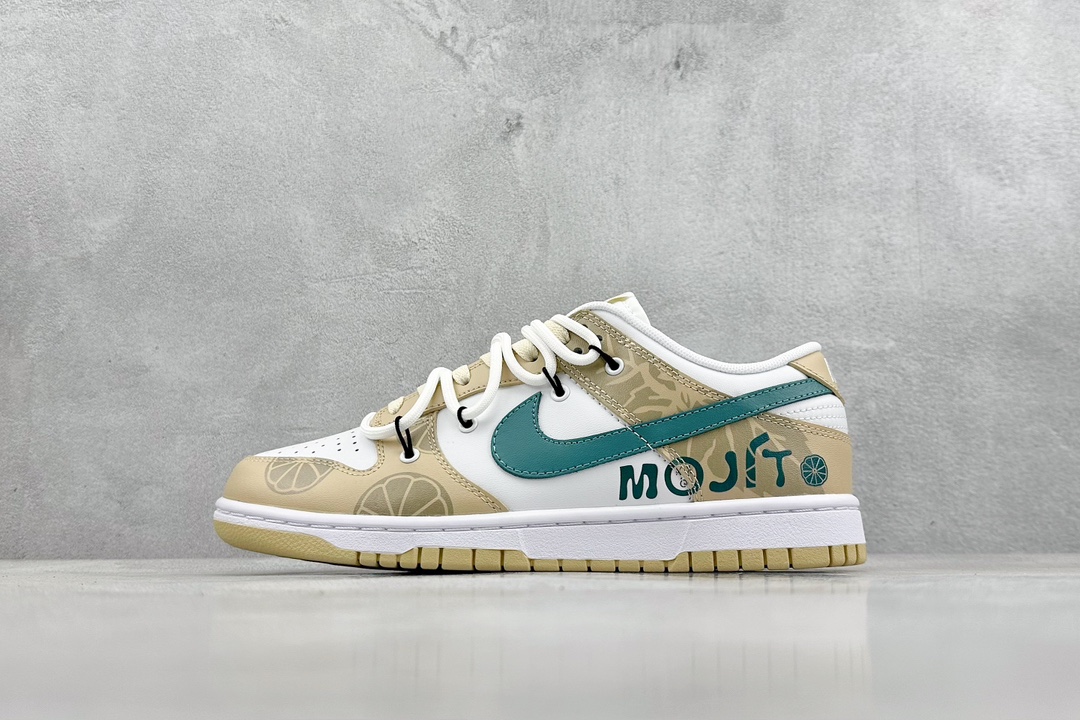 260 A版 Nike SB Dunk Low 柠檬莫吉托 解构麻绳鞋带  DV0833-100