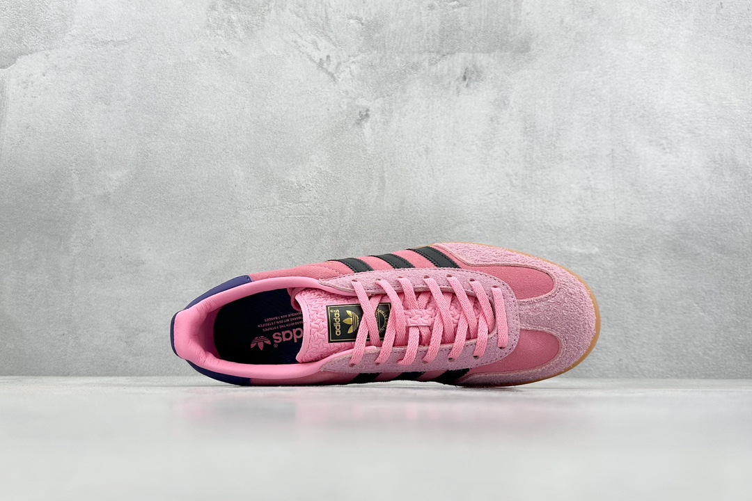 200 S2 adidas originals Gazelle Indoor 粉黑 IE7002