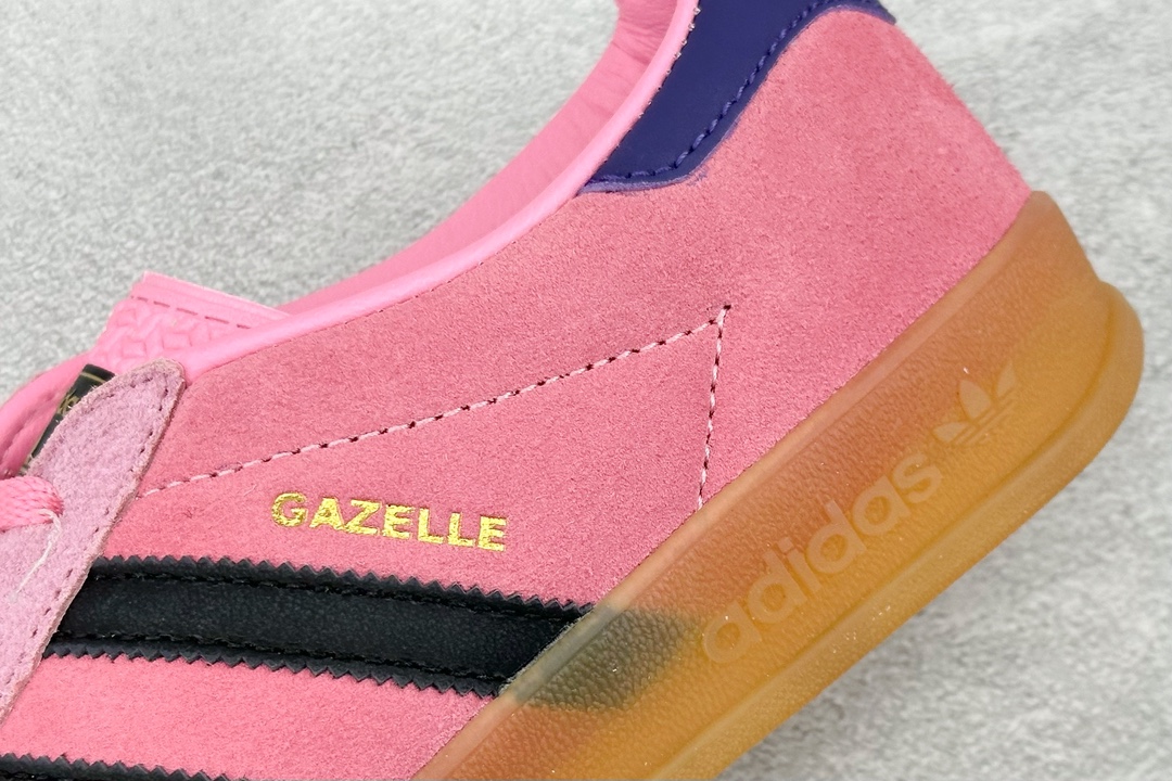 200 S2 adidas originals Gazelle Indoor 粉黑 IE7002