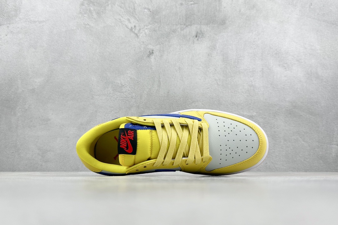 200 K版 Travis Scott x Jordan Air Jordan 1 Low Canary E黄色 DZ4137-700