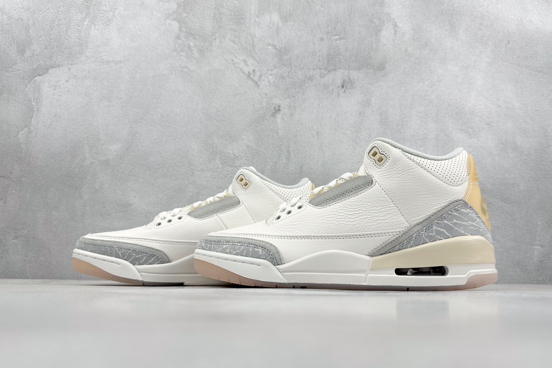 380 LJ 渠道 Jordan Air Jordan 3 ”Ivory” 灰白 FJ9479-100