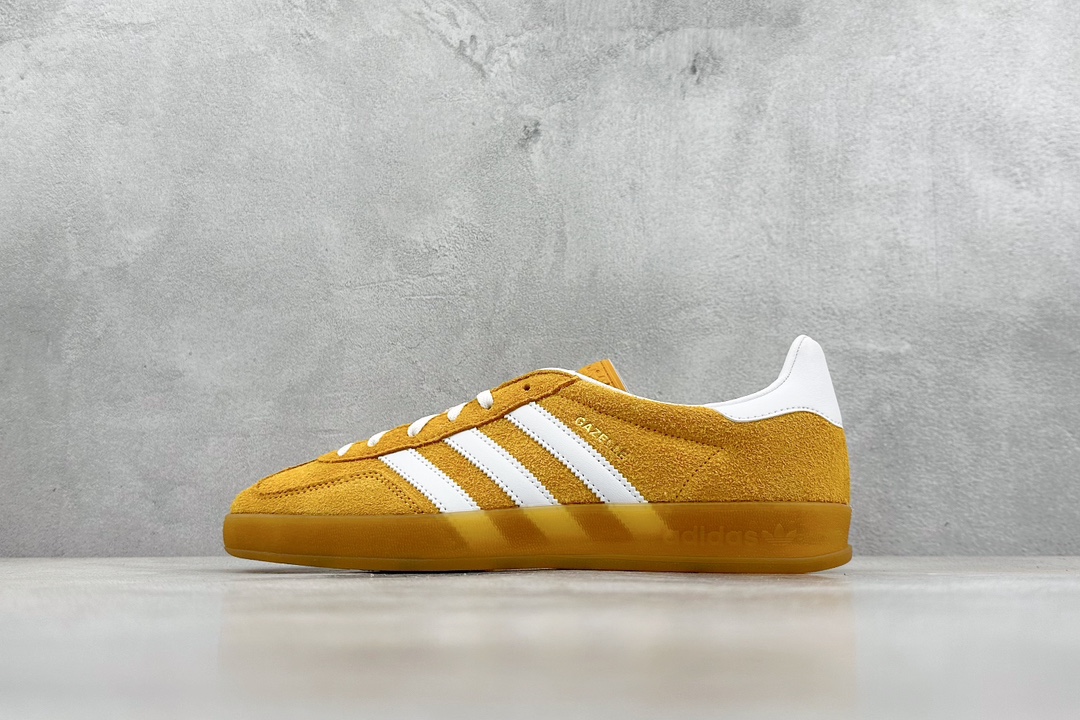 200 CS Adidas originals Gazelle Indoor 黄白色  HQ8716