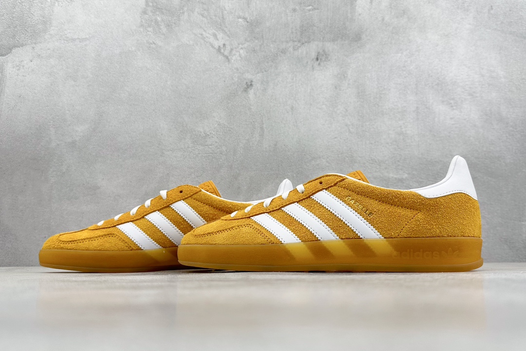 200 CS Adidas originals Gazelle Indoor 黄白色  HQ8716