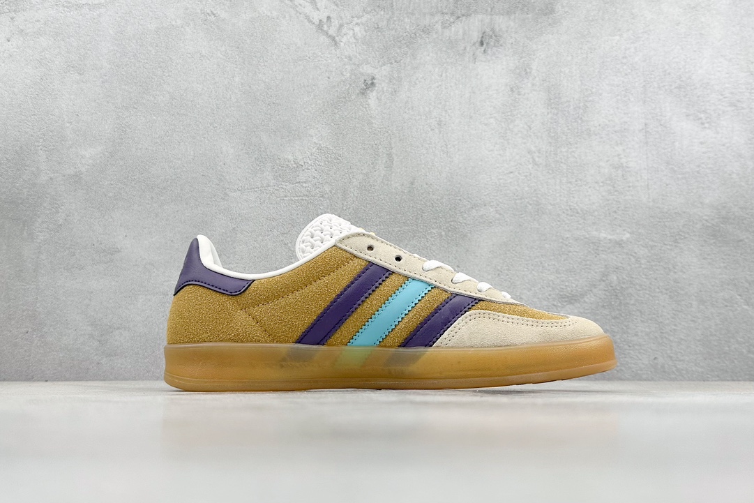 140 救市版 adidas Originals Gazelle INdoor 三叶草休闲防滑耐磨低帮板鞋 IG1636